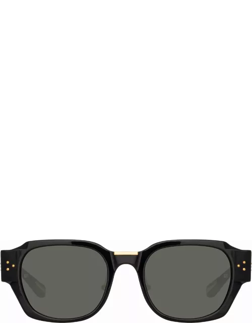 Ramon Rectangular Sunglasses in Black (Men's)