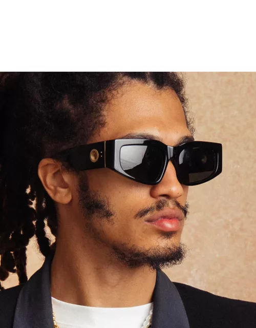 Senna Cat Eye Sunglasses in Black (Men's)