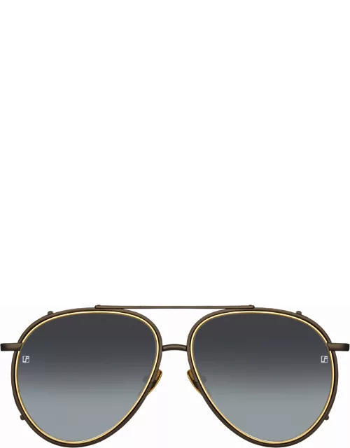 Torino Aviator Sunglasses in Nickel (Men's)