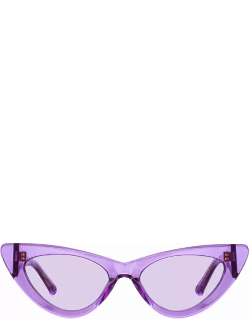 The Attico Dora D-Frame Sunglasses in Purple