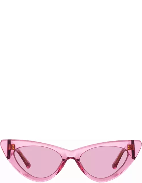 The Attico Dora D-Frame Sunglasses in Pink
