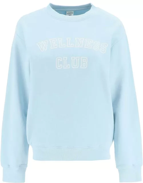 SPORTY & RICH CREW-NECK SWEATSHIRT WITH LETTERING PRINT