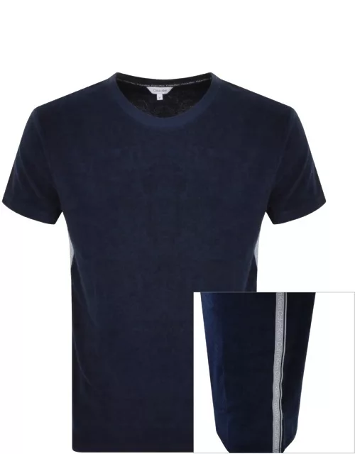 Calvin Klein Swimwear Towelling T Shirt Navy