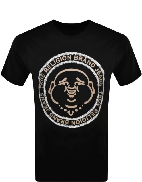 True Religion Buddha Face T Shirt Black