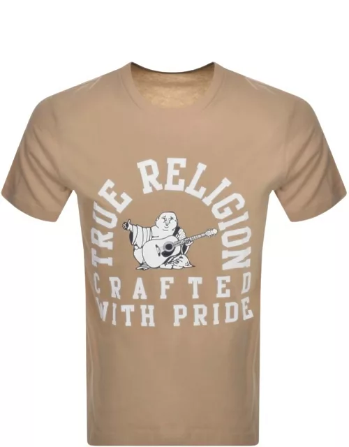 True Religion Crafted Classic T Shirt Beige