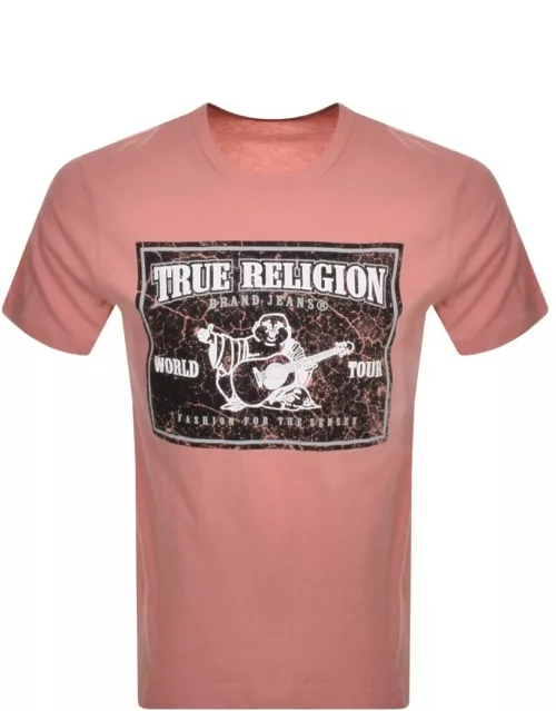 True Religion Vintage SRS T Shirt Pink
