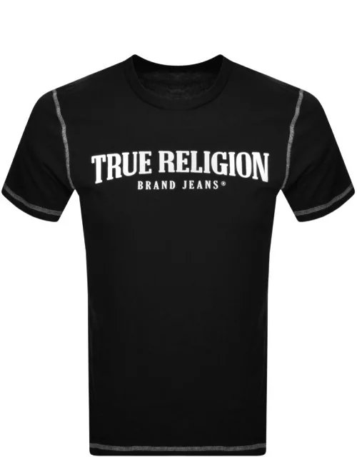 True Religion Flatlock Arch T Shirt Black
