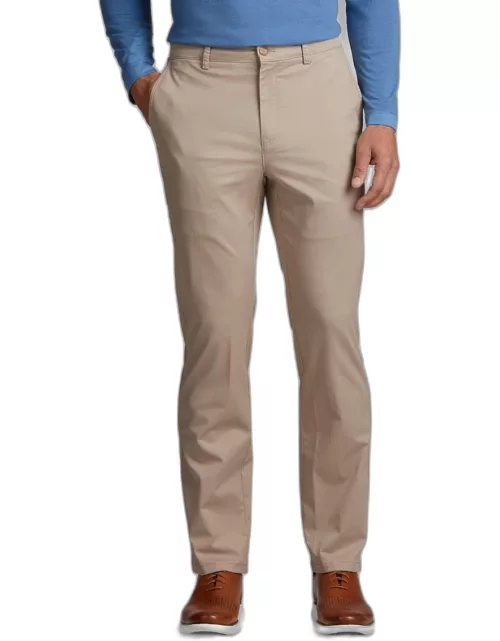 JoS. A. Bank Men's Comfort Stretch Tailored Fit Chinos, British Tan