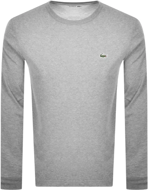 Lacoste Long Sleeved T Shirt Grey