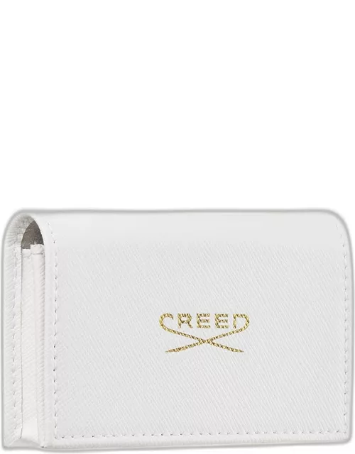 Women's White Luxury Fragrance Wallet, 8 x 1.7 m