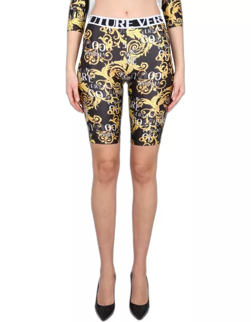 versace jeans couture bermuda shorts with couture logo print