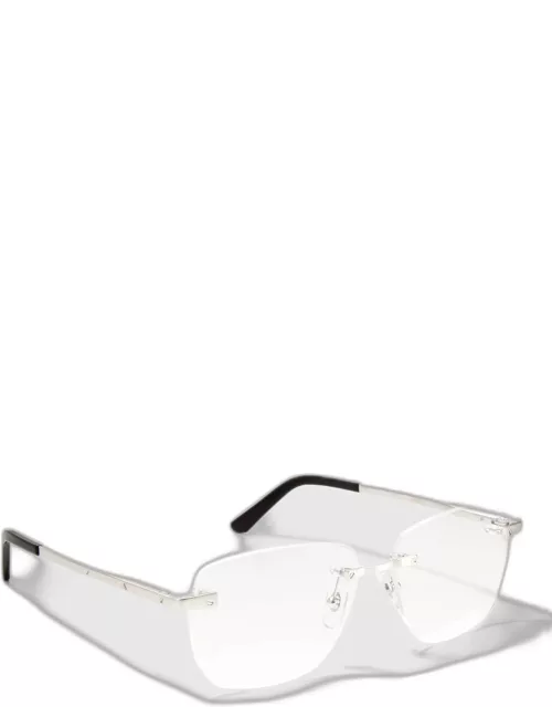 Men's Rimless Metal Optical Glasse