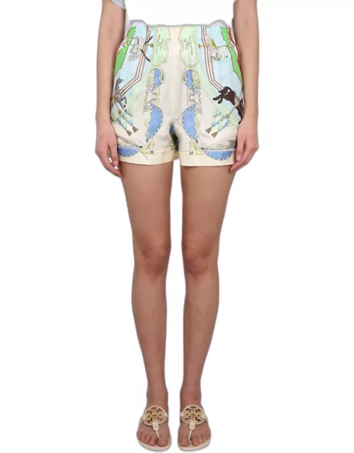 tory burch shorts with print