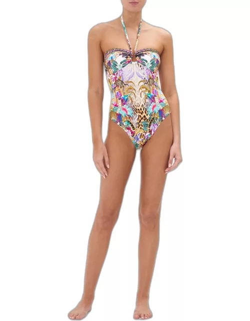 Merry Go Round Bandeau One-Piece Swimsuit