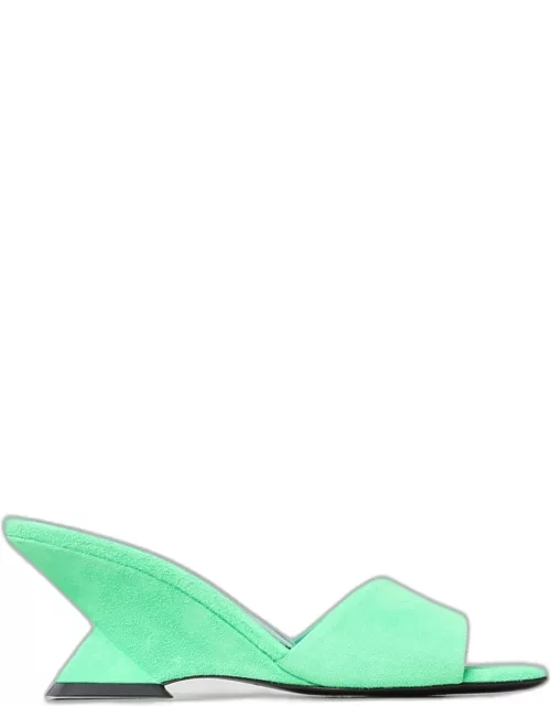 Heeled Sandals THE ATTICO Woman colour Green