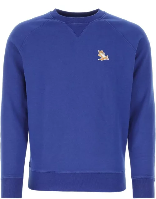 Maison Kitsuné Blue Cotton Sweatshirt
