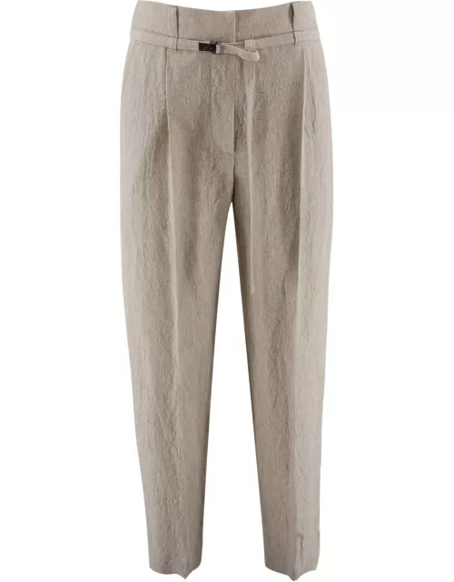 Brunello Cucinelli Cropped Tapered Trouser