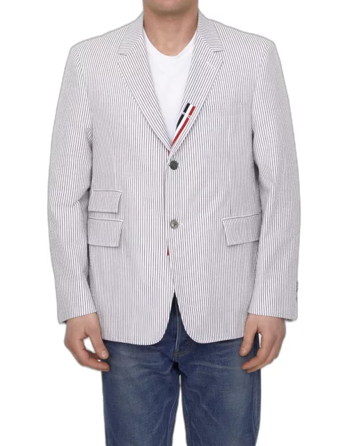 Thom Browne Cotton Seersucker Jacket