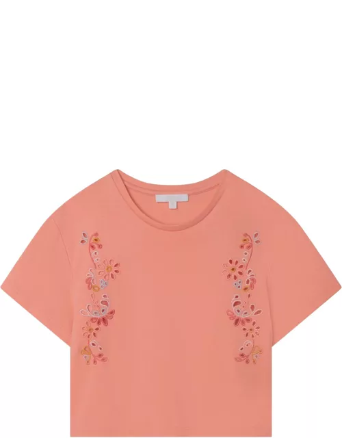 Chloé Broderie Anglaise Lace T-shirt