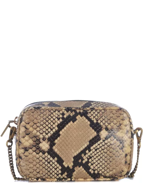 Golden Goose Mini Star Bag Shoulder Bag In Python Print Leather