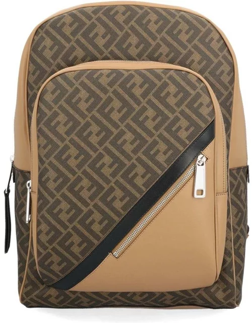 Fendi Ff Motif Zipped Backpack