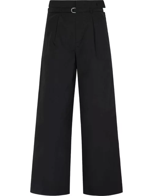 Cut-out Waist Straight-fit Pant