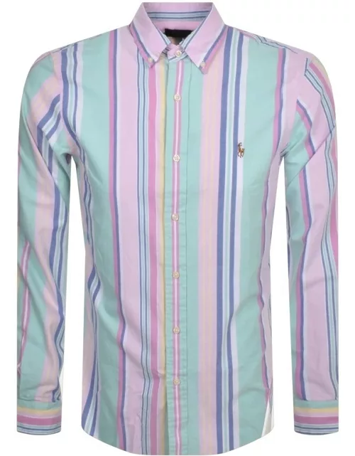 Ralph Lauren Custom Fit Stripe Shirt Pink