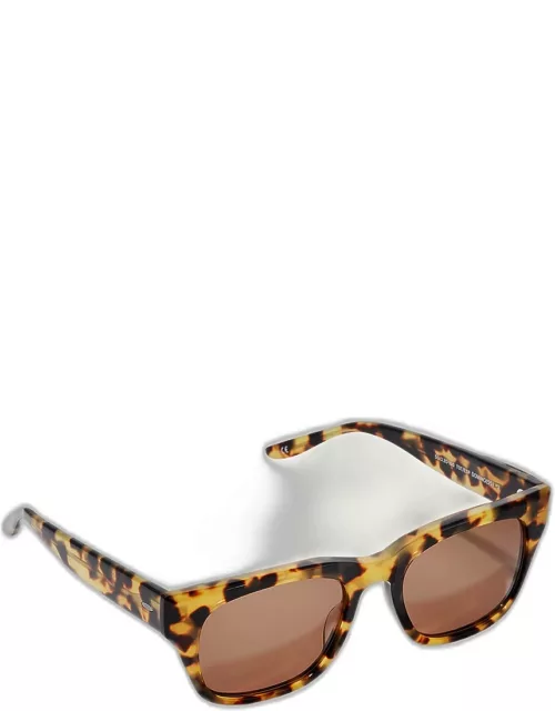 Men's Domino Rectangle Sunglasse