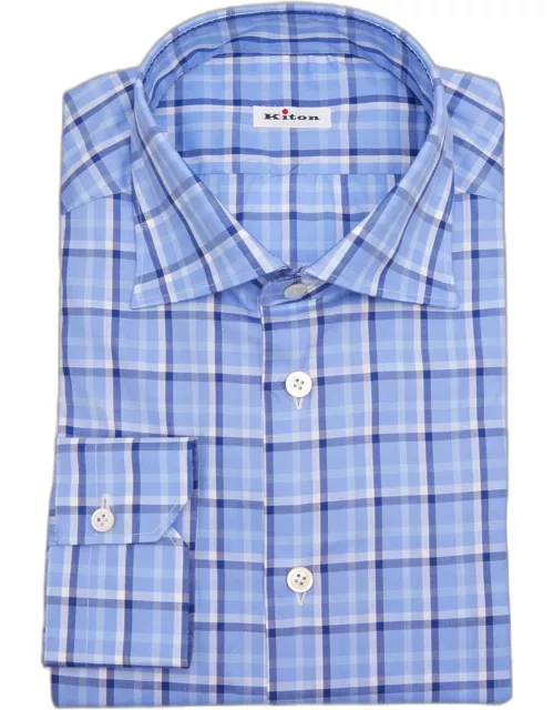 Men's Multi-Check Cotton Dress Shirt