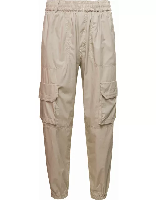 44 Label Group propagator Beige Cargo Pants With Elasticated Waist In Cotton Man