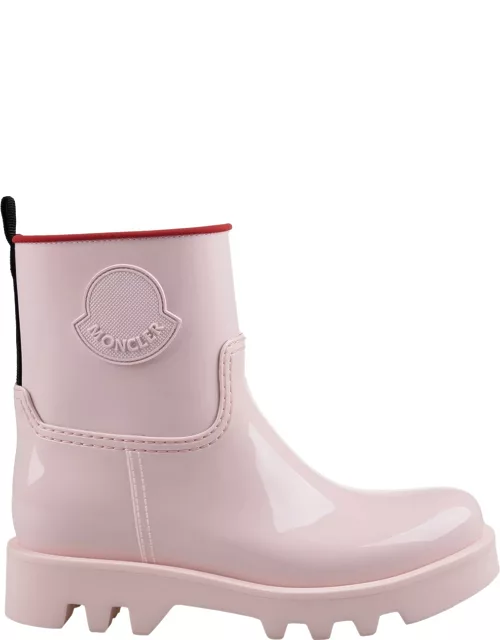 Moncler Light Pink Ginette Rain Boot