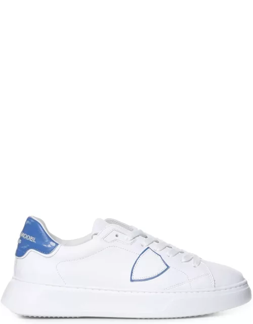 Philippe Model Sneakers With Blue Hee