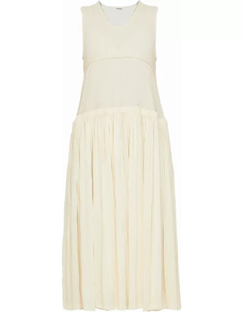 Pleated cotton dres