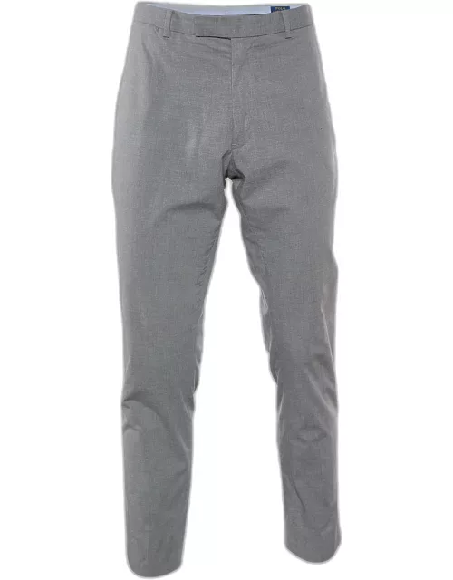 Polo Ralph Lauren Grey Cotton Slim Fit Pants