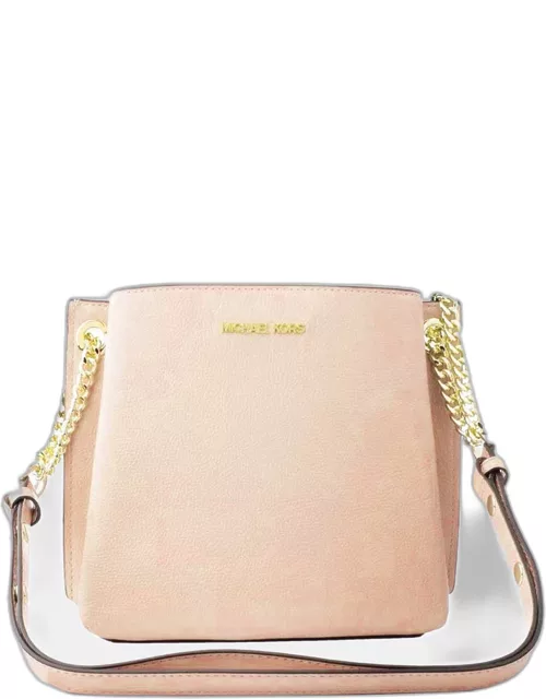 Michael Kors Powder Blush Leather Small Teagan Crossbody Bag