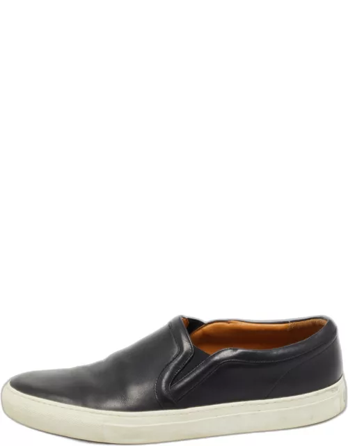Givenchy Black Leather Slip On Sneaker