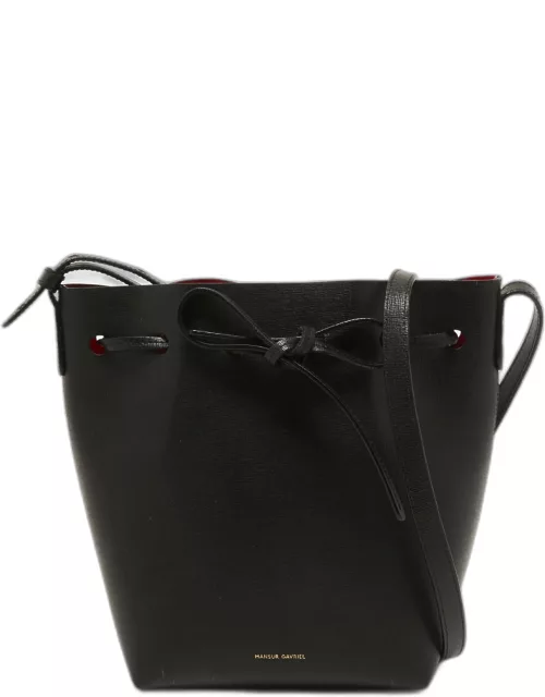 Mansur Gavriel Black leather Mini Bucket Bag