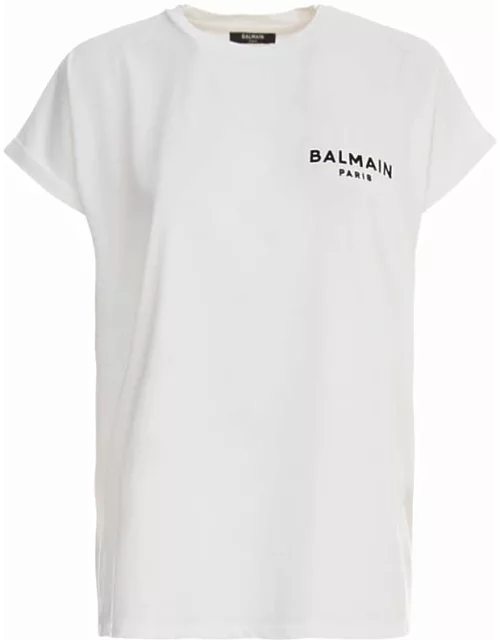 Balmain Flock Detail T-shirt