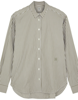 Totême Striped Cotton Shirt - Taupe