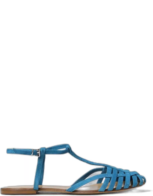 Flat Sandals ANNA F. Woman colour Turquoise