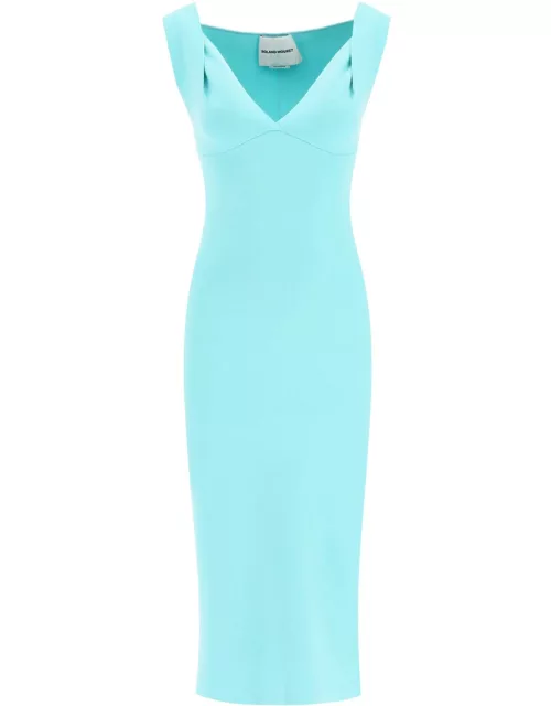 Roland Mouret Knit Fitted Midi Dres