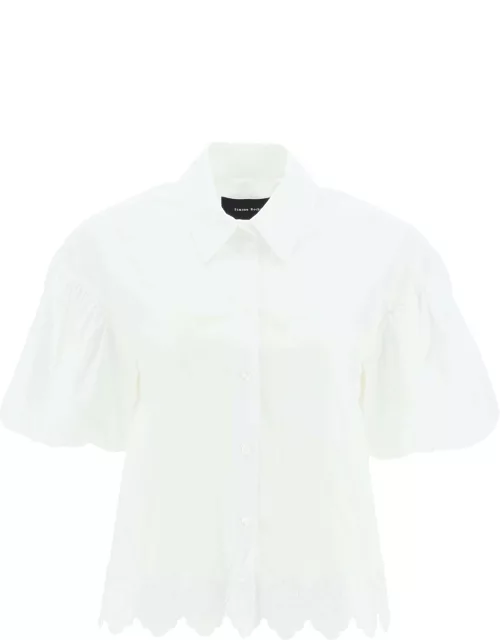 Simone Rocha Embroidered Cropped Shirt