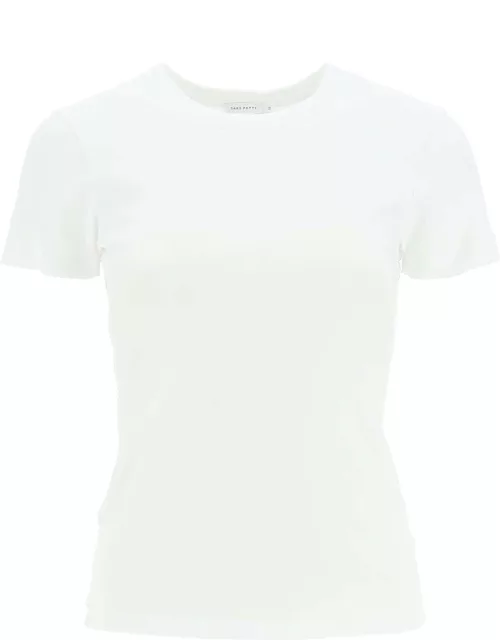 Saks Potts uma Organic Cotton T-shirt With Embroidered Trim