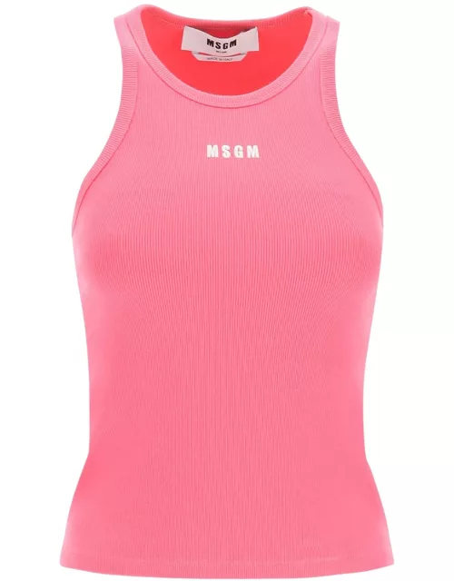 MSGM Logo Embroidery Tank Top