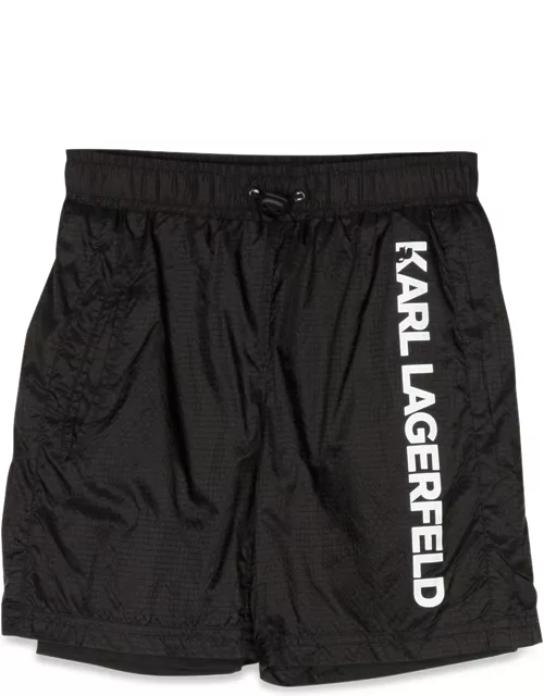 karl lagerfeld bermuda shorts side logo