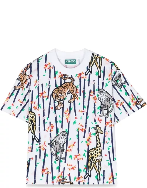 kenzo t-shirt mc patterned tiger