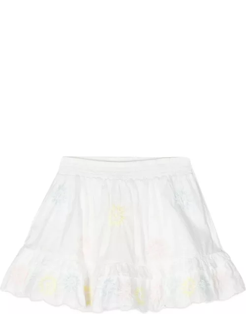 stella mccartney embroidered skirt