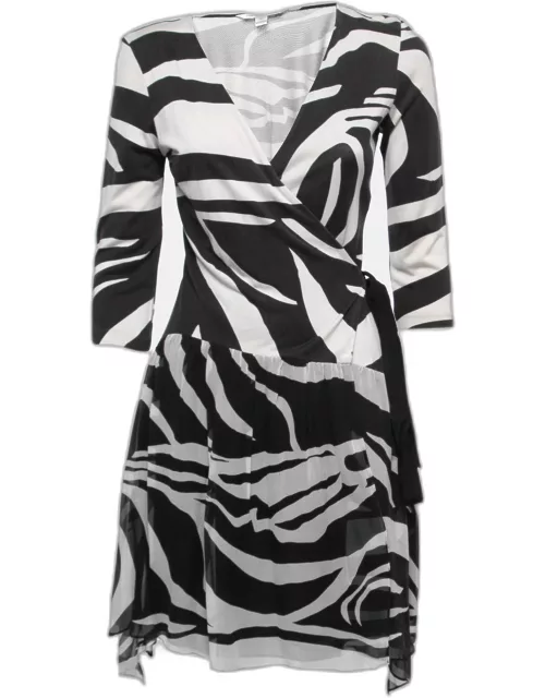 Diane Von Furstenberg Monochrome Riviera Printed Wrap Dress