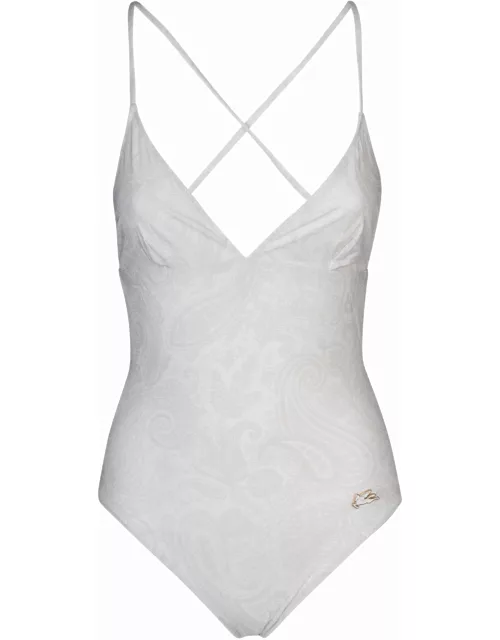 Etro Exposed Back Laced One-piece Swimsuit