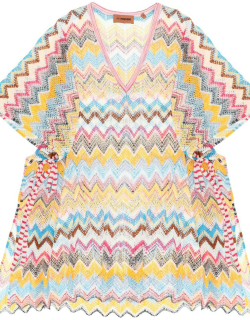 Missoni Multicolor Knit Poncho Cover-up